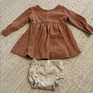 Quincy Mae baby girl dress with bloomers